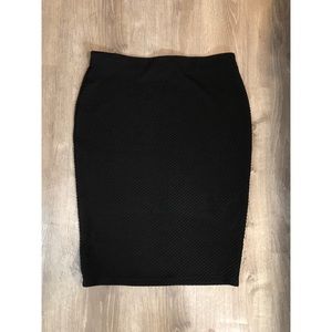 Black pencil skirt